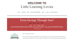 Desktop Screenshot of littlelearninglovies.com